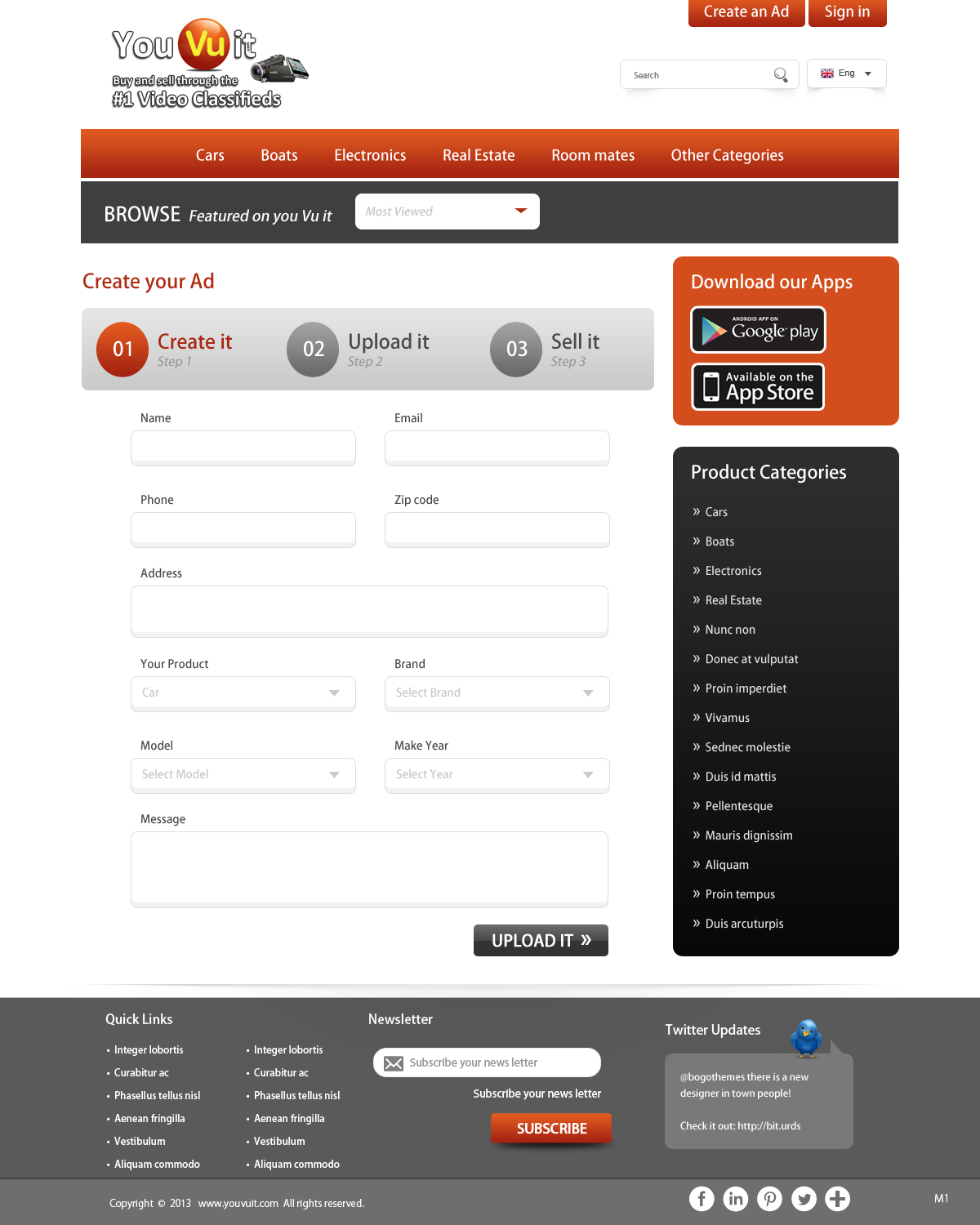 Web Design by pb for You Vu It.com Pty Ltd | Design #2179872