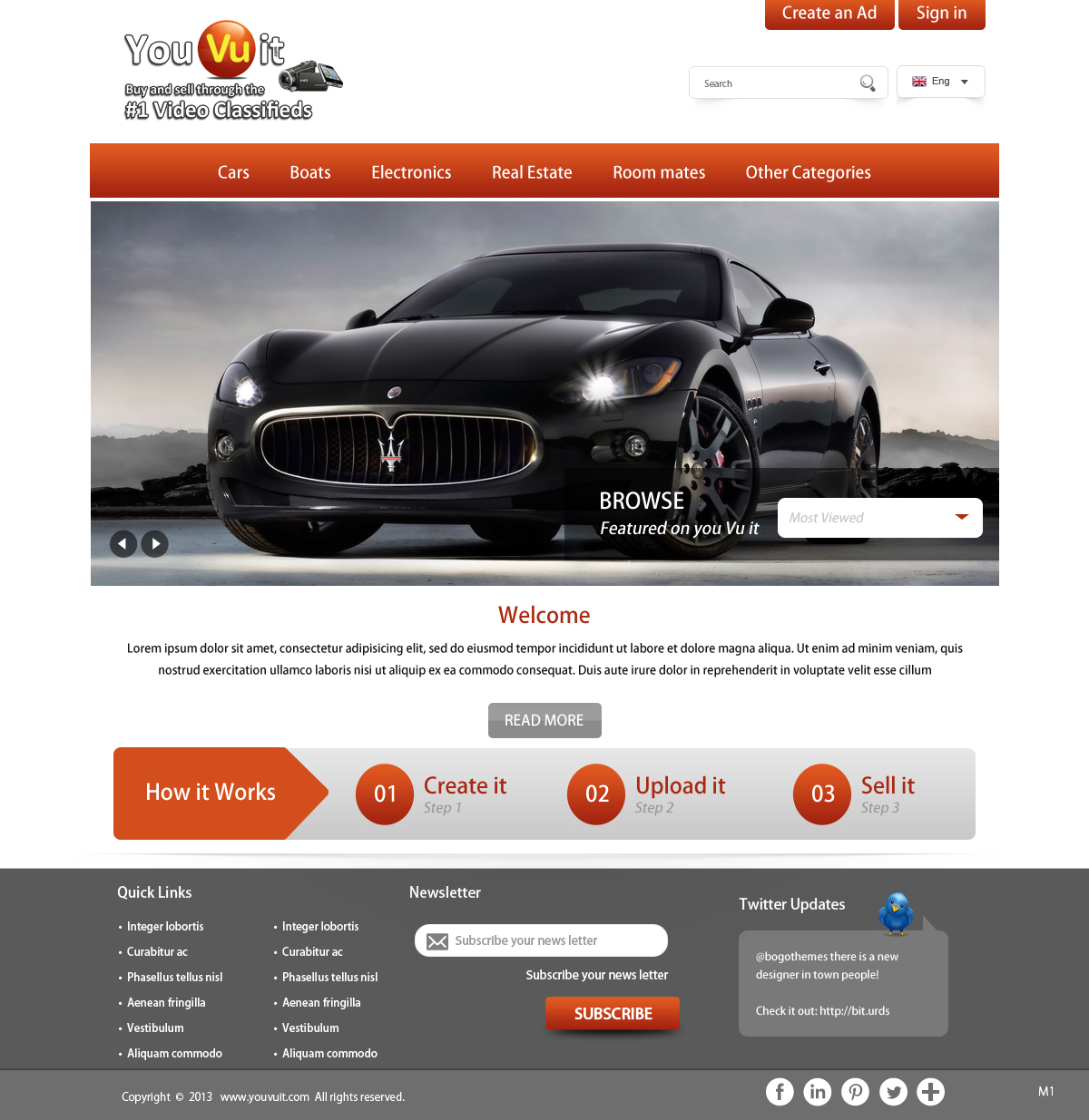 Web Design by pb for You Vu It.com Pty Ltd | Design #2179874