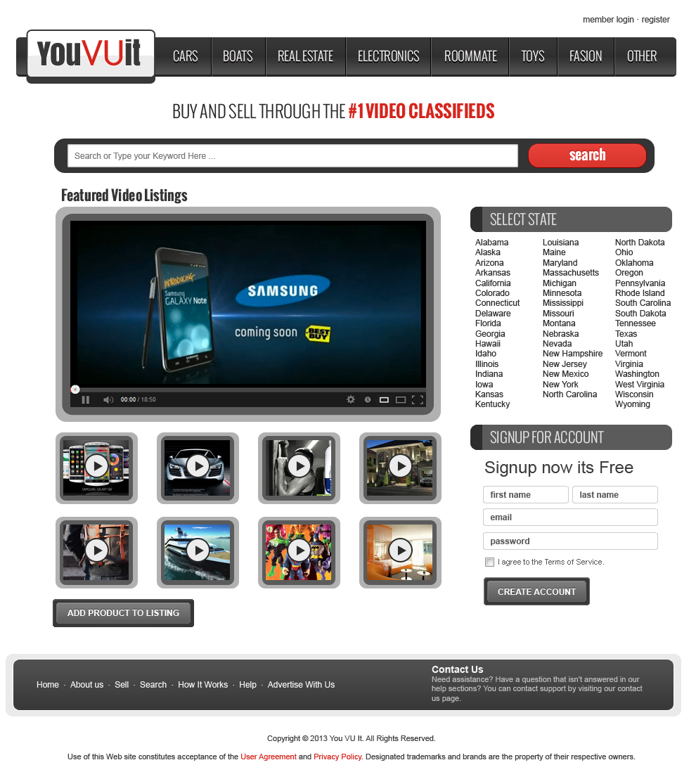 Web Design par jeckx2 pour You Vu It.com Pty Ltd | Design #1983943
