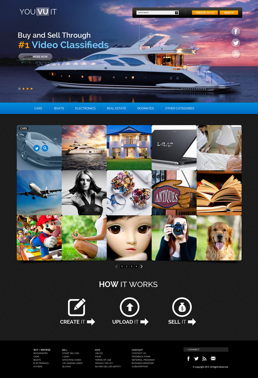 Web Design by Unity Design Studios for You Vu It.com Pty Ltd | Design: #1993921