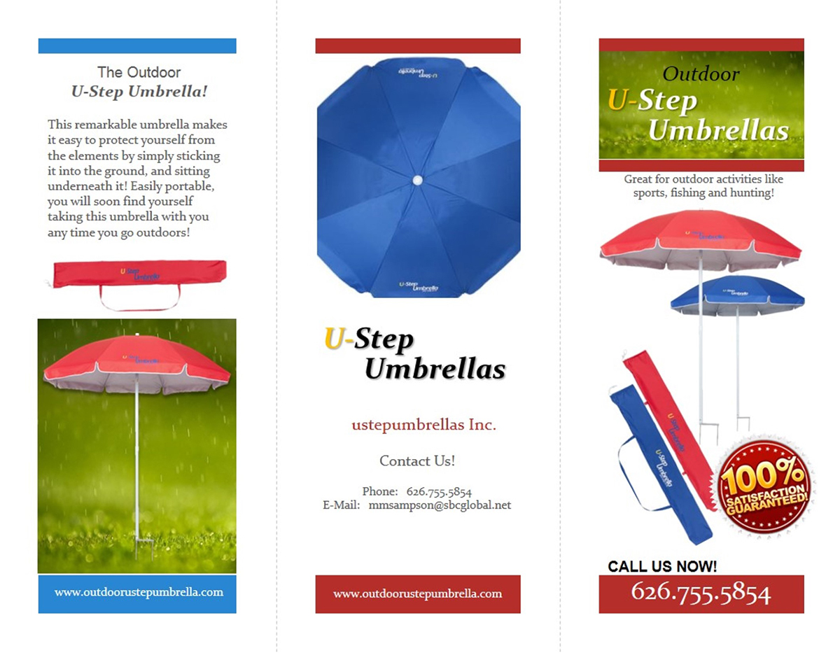 Brochure Design by Cayam Camay for Ustepumbrellas Inc | Design #2000887