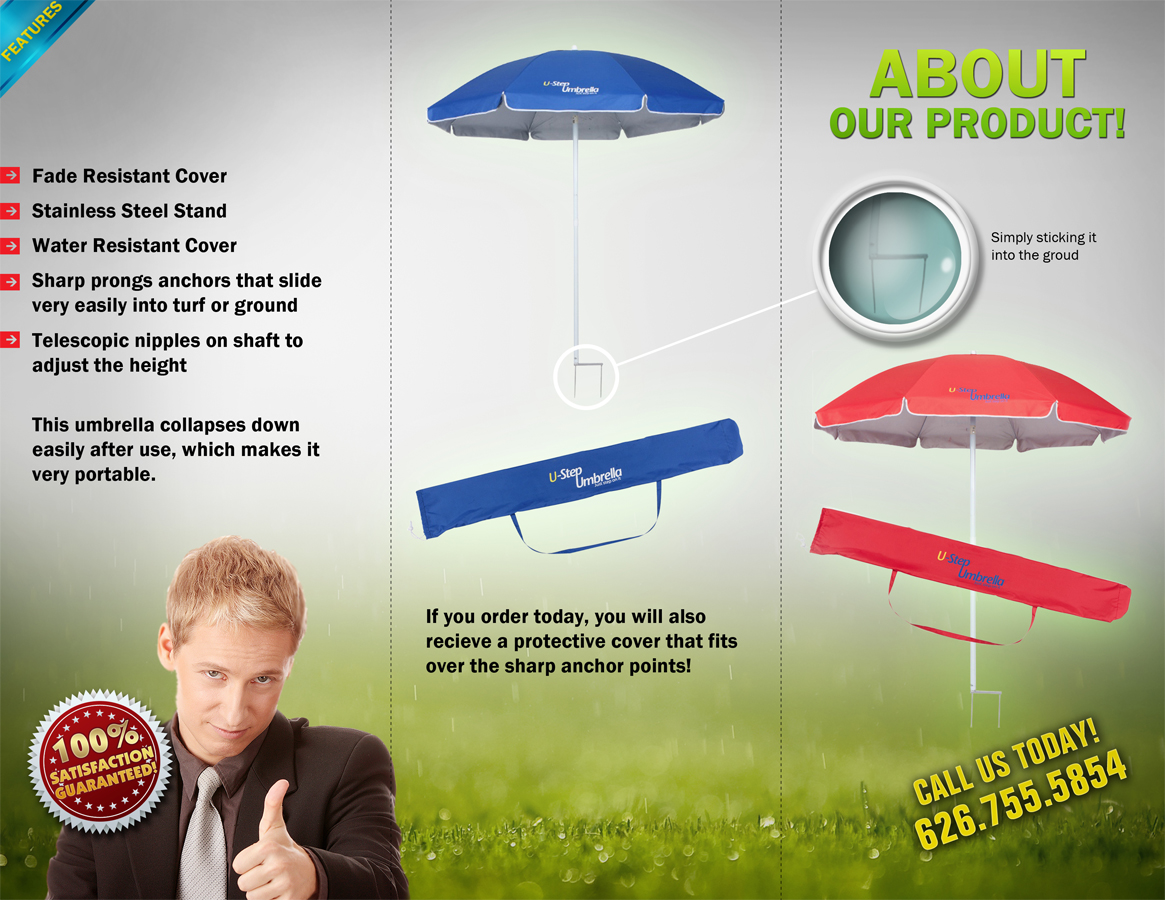 Brochure Design by chawije for Ustepumbrellas Inc | Design #1936059