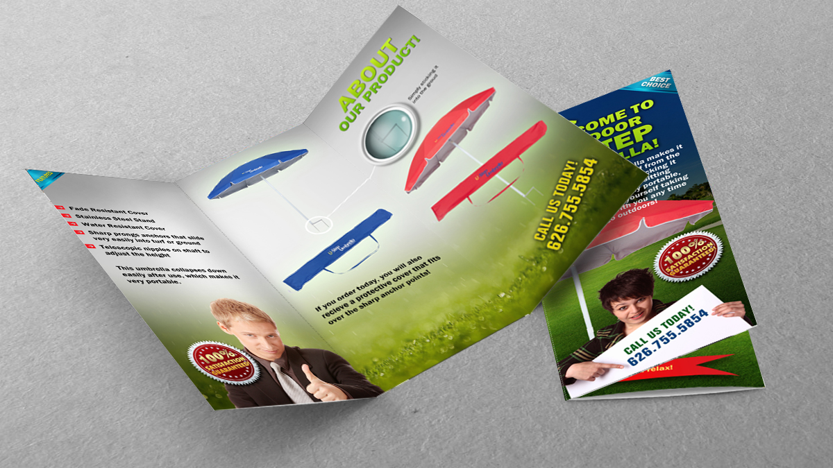 Brochure Design by chawije for Ustepumbrellas Inc | Design #1936075