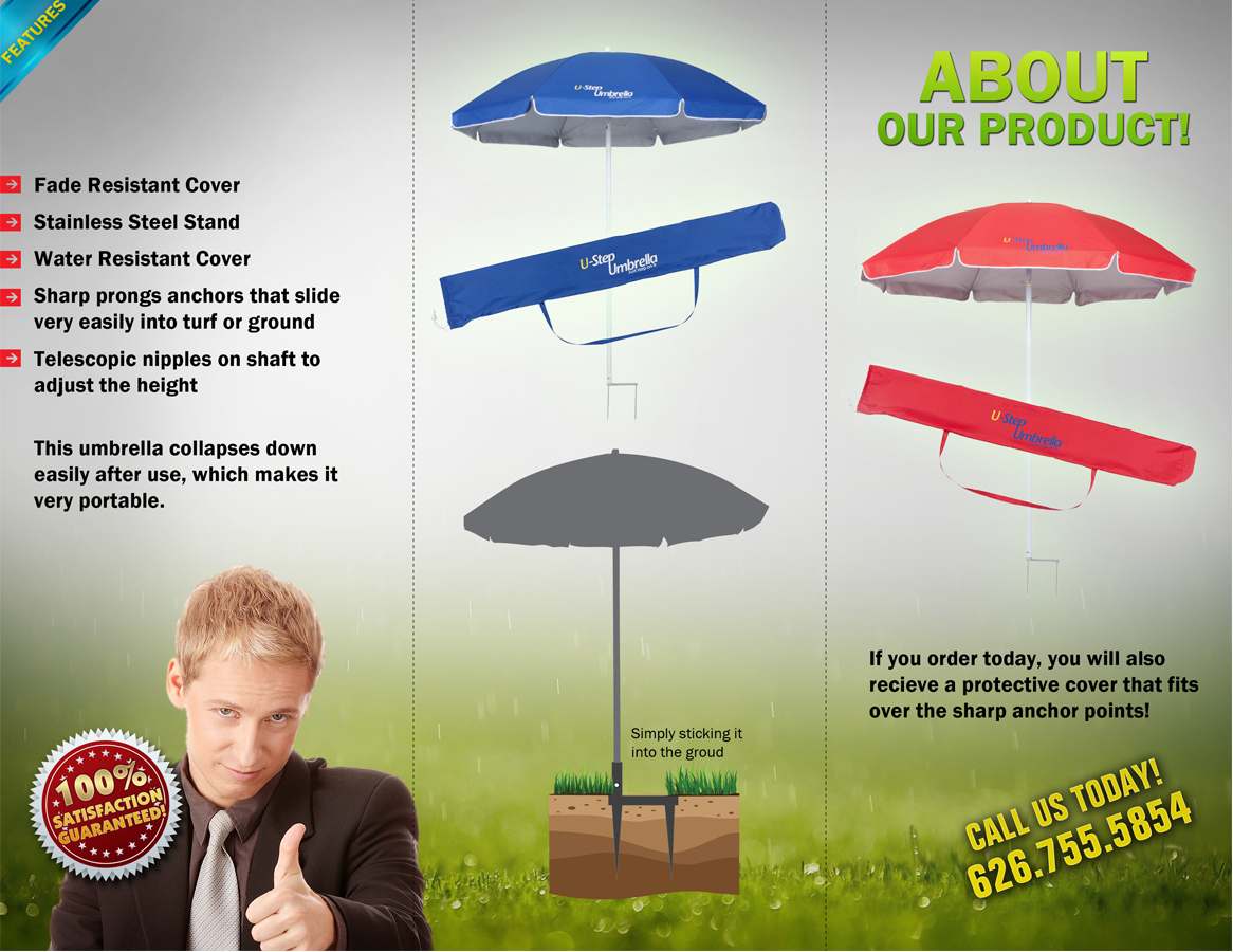 Brochure Design by chawije for Ustepumbrellas Inc | Design #1941618