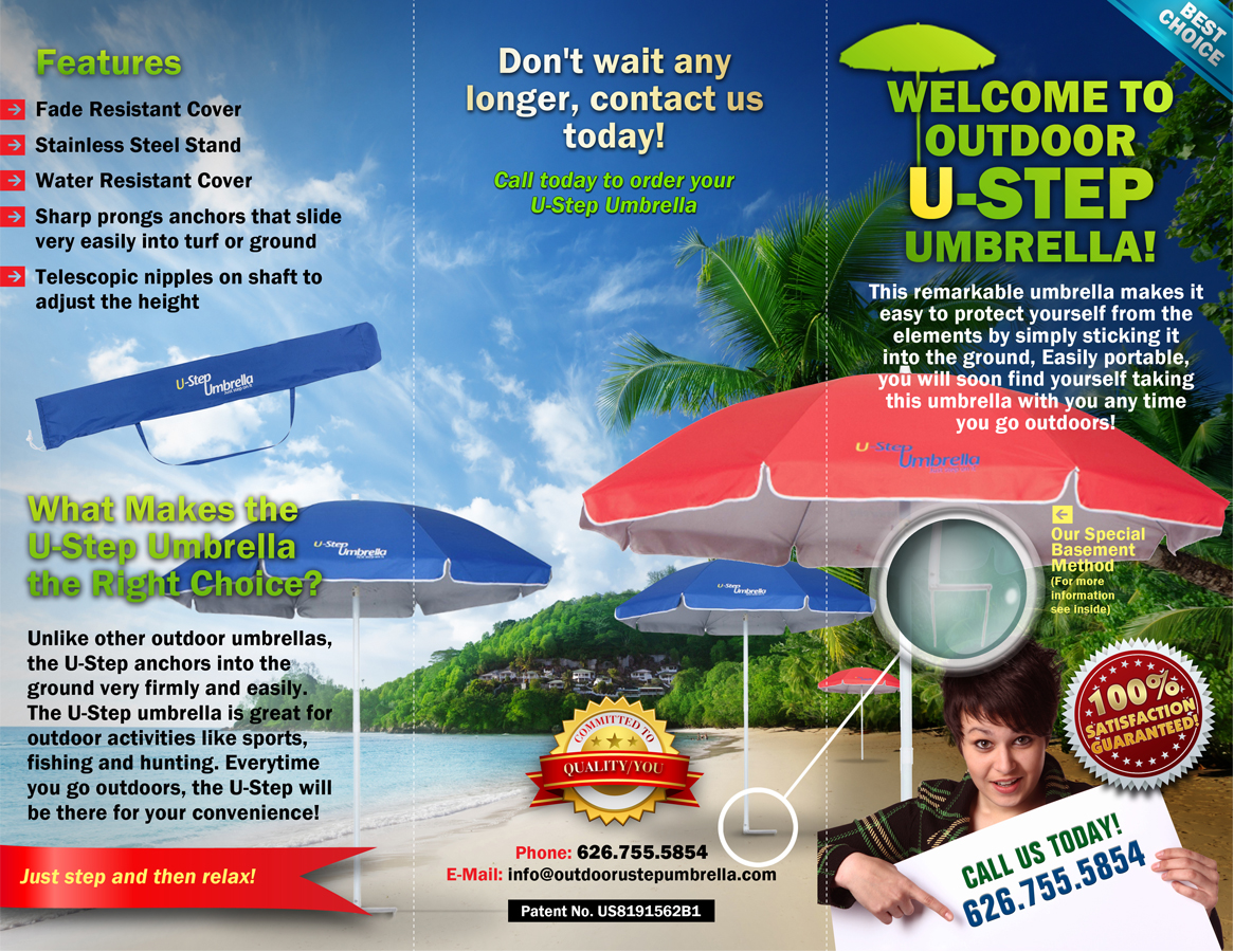 Brochure Design by chawije for Ustepumbrellas Inc | Design #1947688