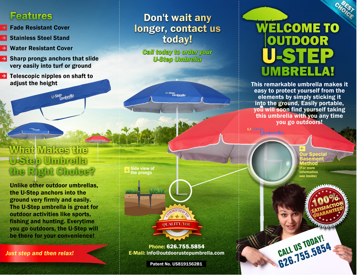Brochure Design by chawije for Ustepumbrellas Inc | Design #1947700