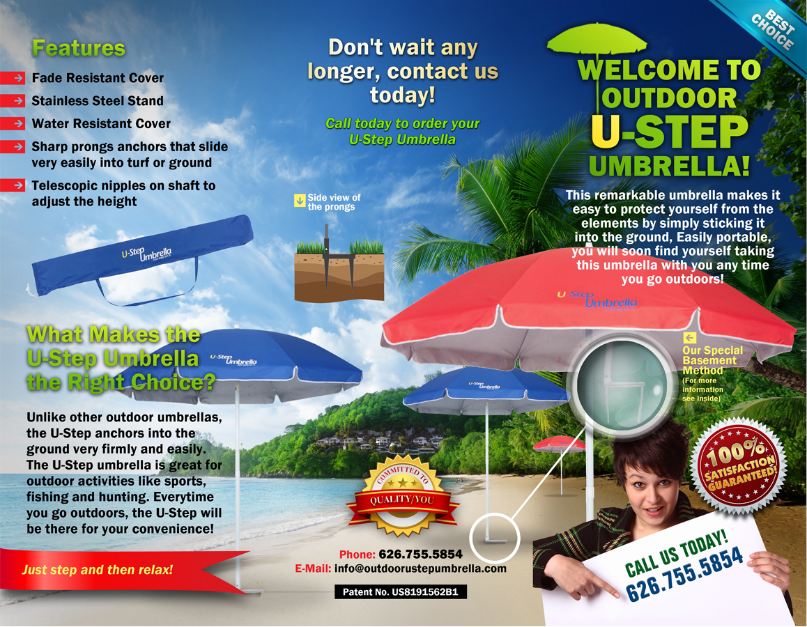 Brochure Design by chawije for Ustepumbrellas Inc | Design #1953518