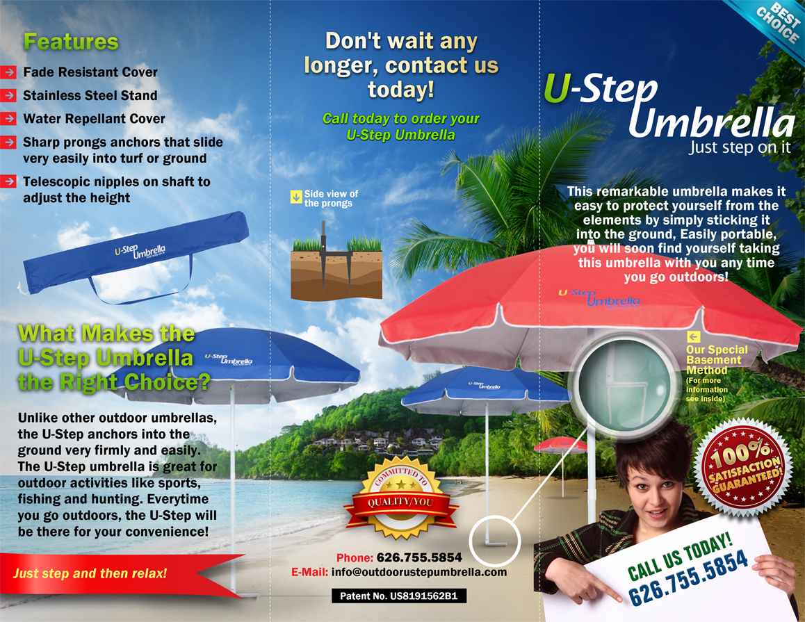 Brochure Design by chawije for Ustepumbrellas Inc | Design #1963023