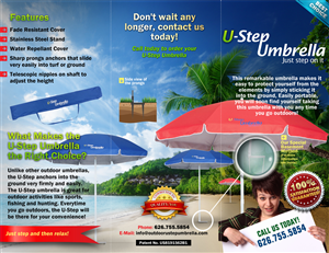 Brochure Design by chawije for Ustepumbrellas Inc | Design: #1963023