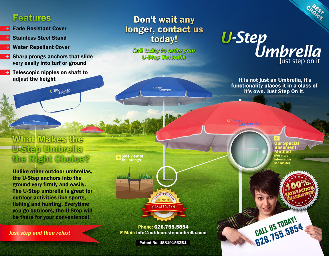 Diseño de Brochure por chawije para Ustepumbrellas Inc | Diseño #1968142