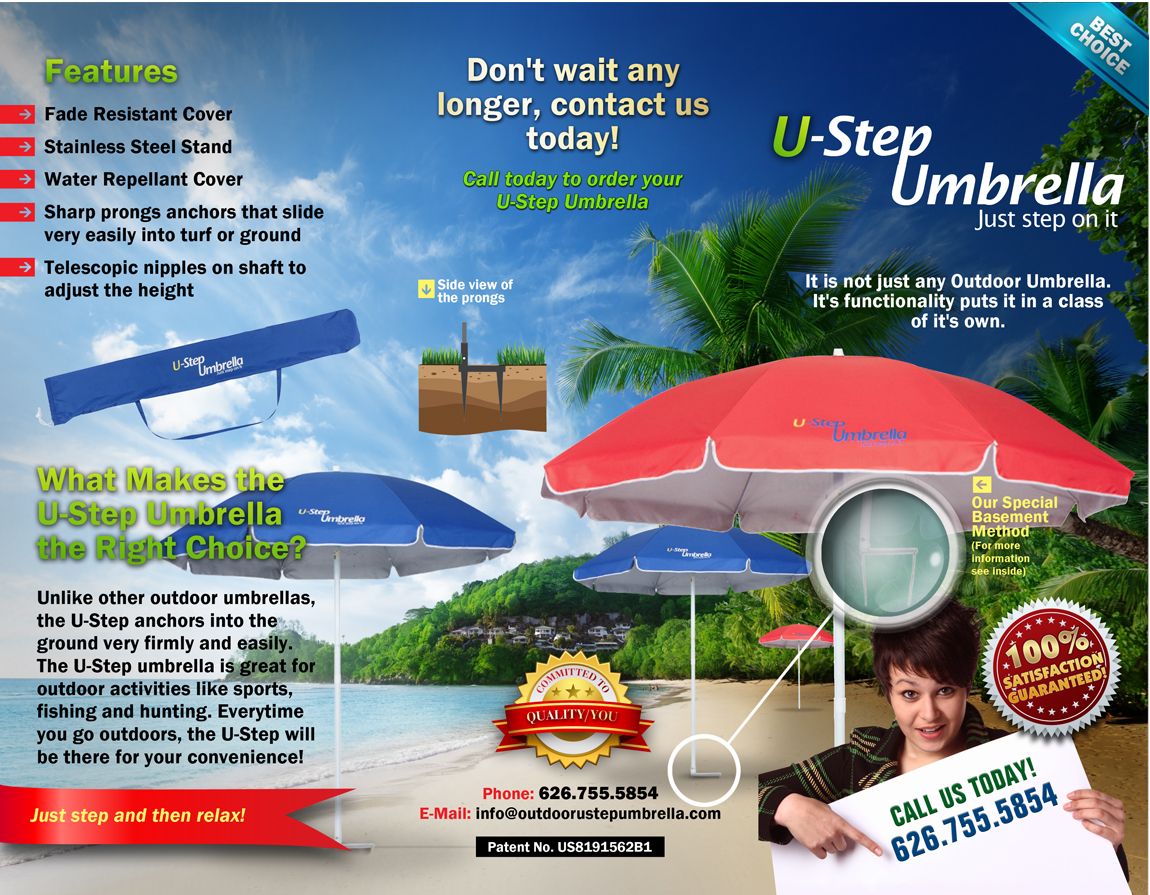 Brochure Design by chawije for Ustepumbrellas Inc | Design #1976301