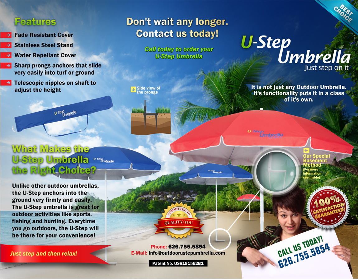 Brochure Design by chawije for Ustepumbrellas Inc | Design #1989325