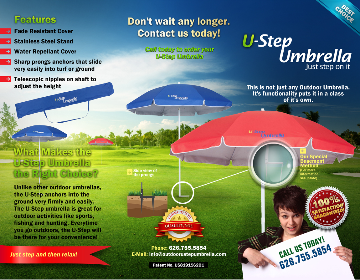Brochure Design by chawije for Ustepumbrellas Inc | Design #1998988