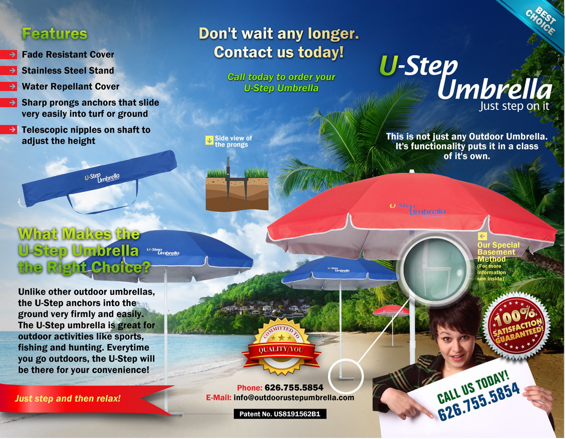 Brochure Design by chawije for Ustepumbrellas Inc | Design #1998997