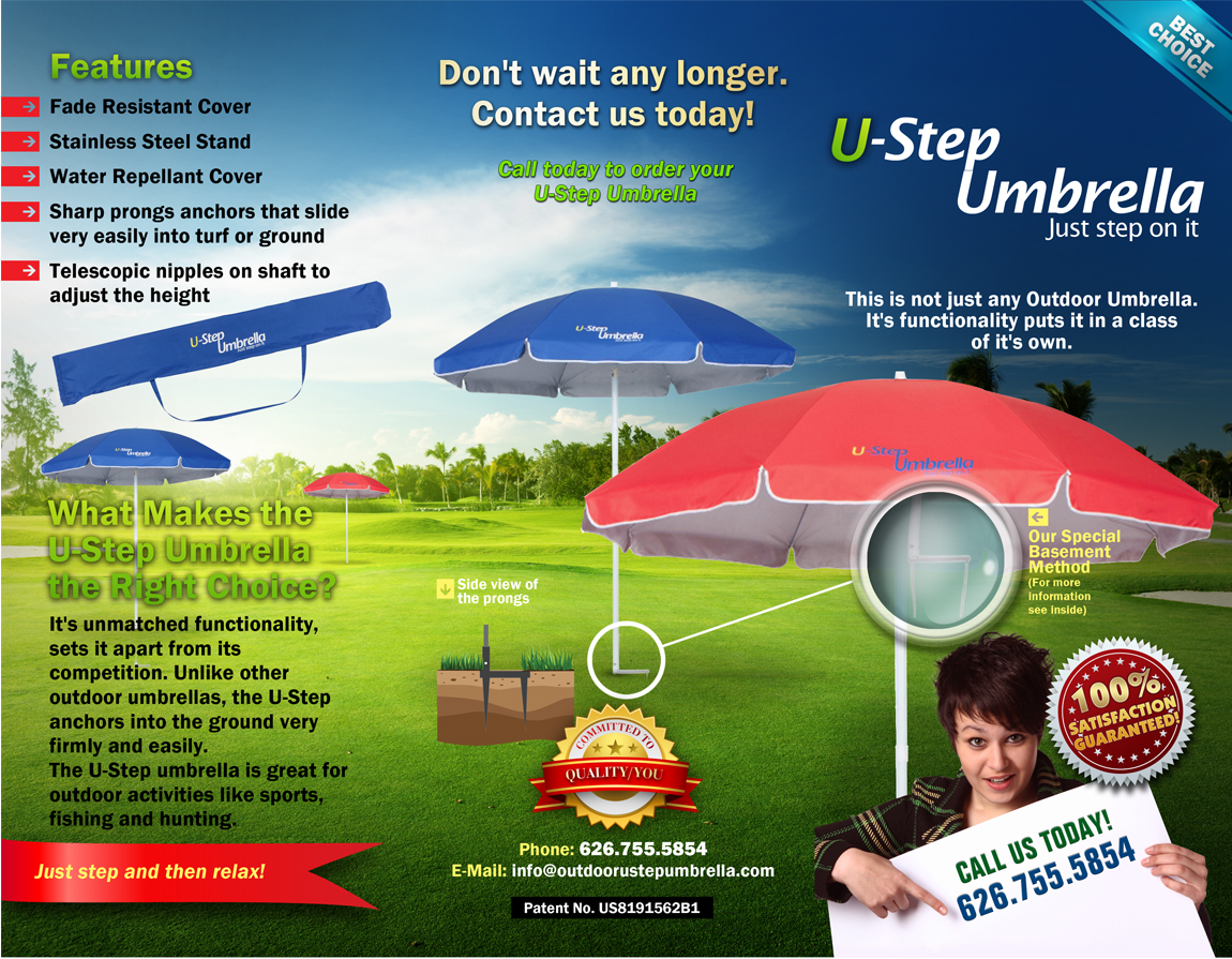 Brochure Design by chawije for Ustepumbrellas Inc | Design #2004254