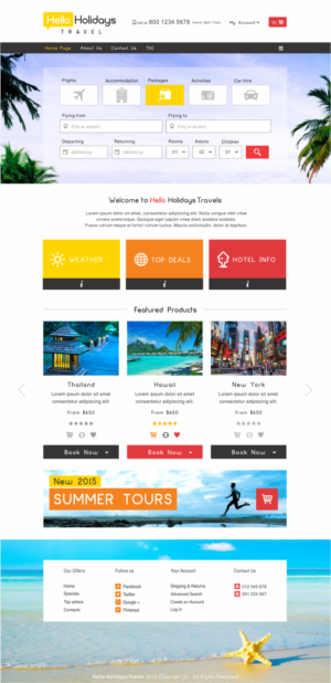 Web Design by dsign for Hello Holidays Travel | Design: #7687972