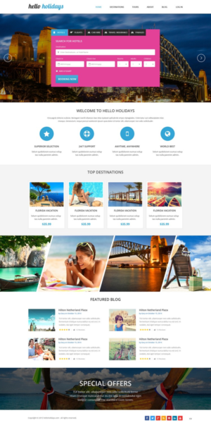 Web Design by pb for Hello Holidays Travel | Design: #7646120