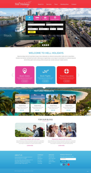 Web Design by pb for Hello Holidays Travel | Design: #7646121