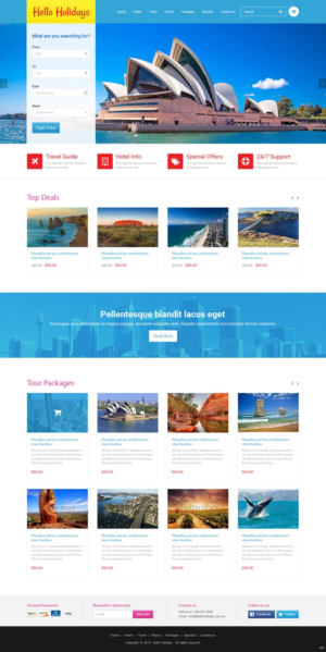 Web Design by pb for Hello Holidays Travel | Design: #7650770