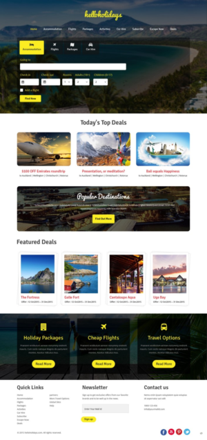 Web Design by pb for Hello Holidays Travel | Design: #7650771