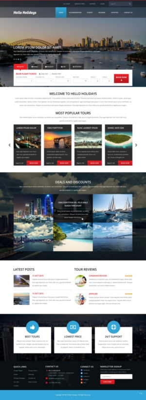 Web Design by pb for Hello Holidays Travel | Design: #7657684