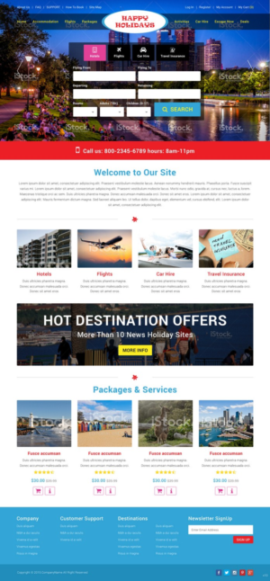 Web Design by pb for Hello Holidays Travel | Design: #7657685