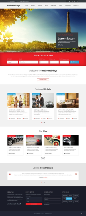 Web Design by pb for Hello Holidays Travel | Design: #7657688