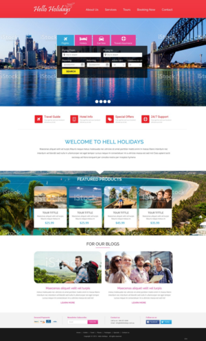 Web Design by pb for Hello Holidays Travel | Design: #7657689