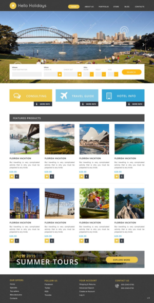 Web Design by pb for Hello Holidays Travel | Design: #7657692