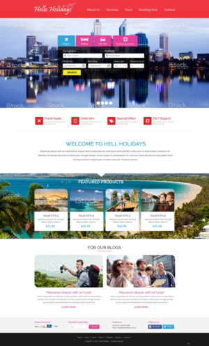 Web Design by pb for Hello Holidays Travel | Design: #7657693