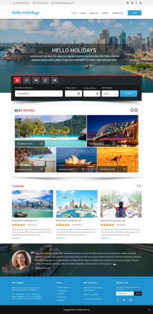 Web Design by pb for Hello Holidays Travel | Design: #7657695
