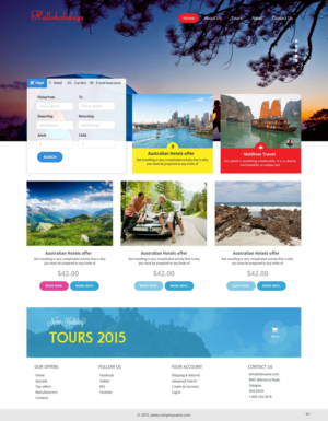 Web Design by pb for Hello Holidays Travel | Design: #7657696