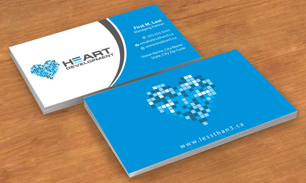 Business Card Design by Sbss for Heart Development | Design #1905062