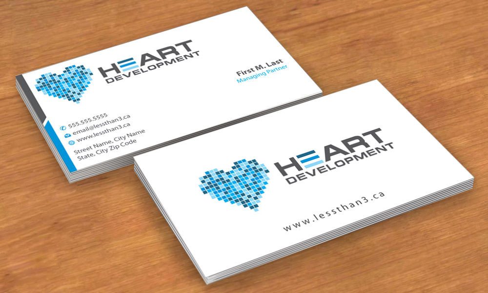 Business Card Design by Sbss for Heart Development | Design #1905066