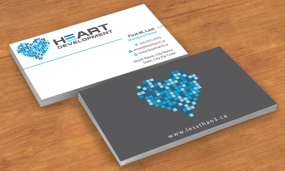 Business Card Design by Sbss for Heart Development | Design #1905073