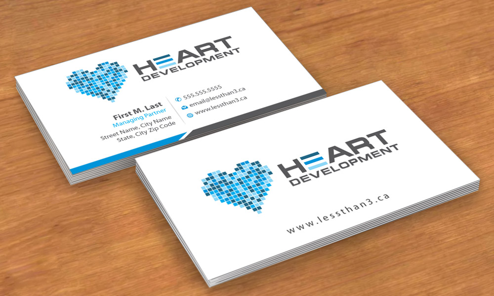 Business Card Design by Sbss for Heart Development | Design #1905076