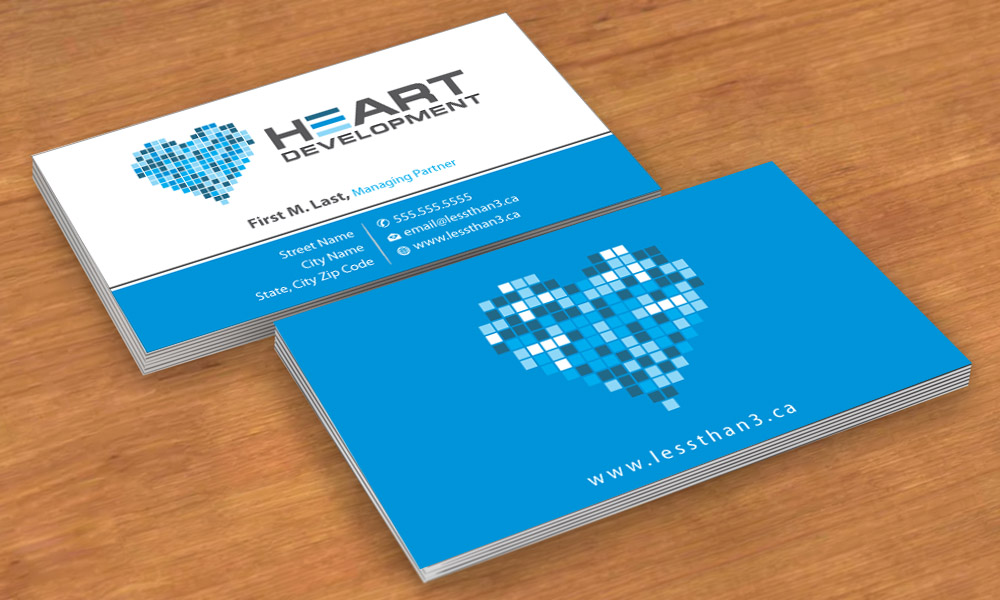 Business Card Design by Sbss for Heart Development | Design #1905077