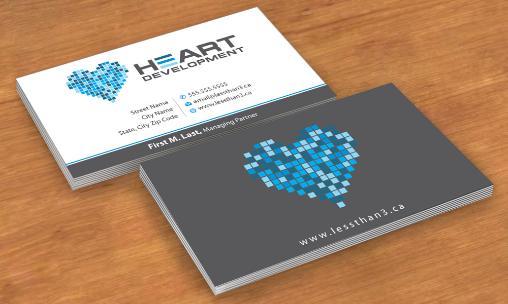 Business Card Design by Sbss for Heart Development | Design #1905078