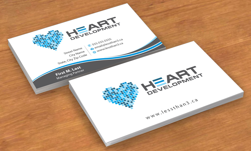 Business Card Design by Sbss for Heart Development | Design #1905083