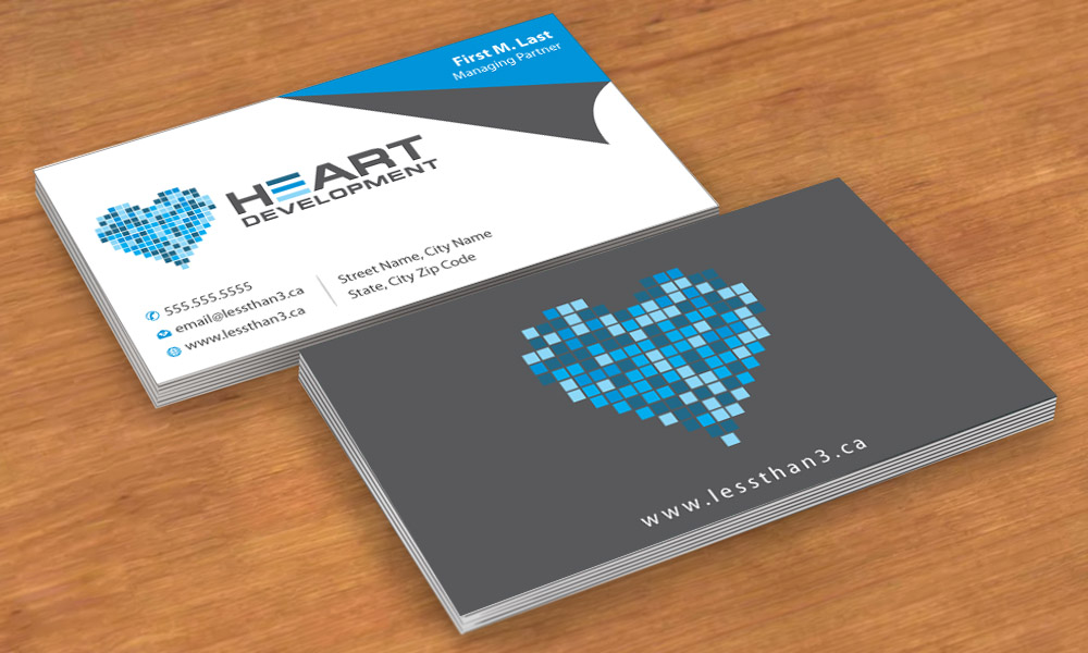 Business Card Design by Sbss for Heart Development | Design #1905106