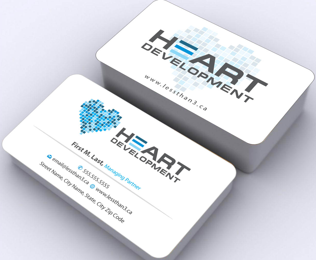 Business Card Design by Sbss for Heart Development | Design #1905112