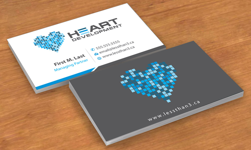 Diseño de Tarjeta de Presentación por Sbss para Heart Development | Diseño #1905136