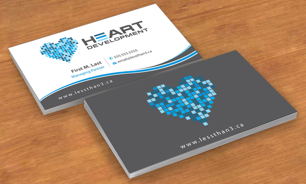 Business Card Design by Sbss for Heart Development | Design #1905141