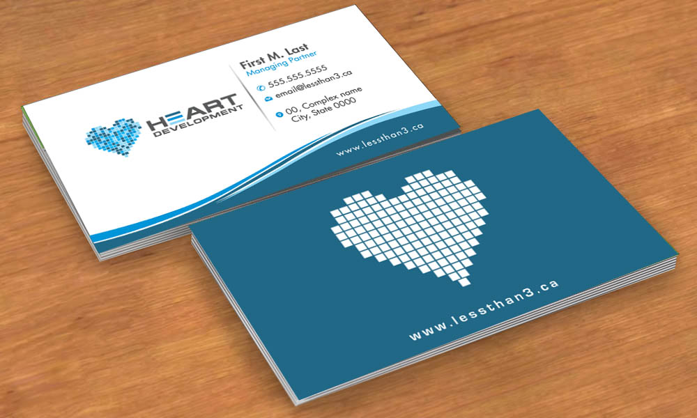 Business Card Design by Sbss for Heart Development | Design #1912403