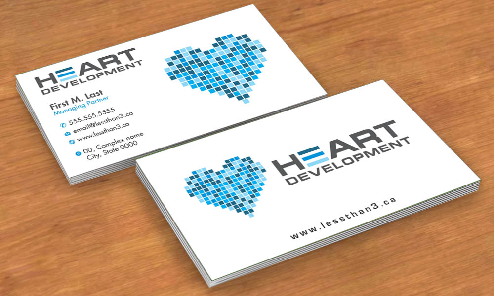 Business Card Design by Sbss for Heart Development | Design #1912407