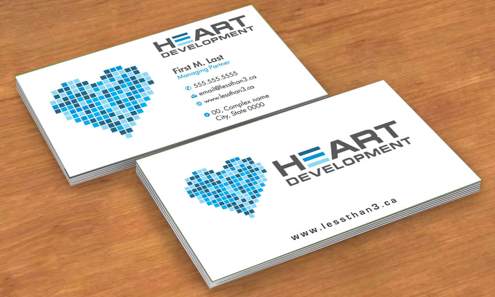 Business Card Design by Sbss for Heart Development | Design #1912408