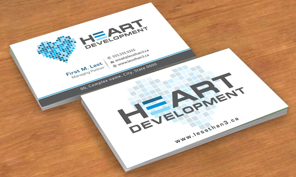 Diseño de Tarjeta de Presentación por Sbss para Heart Development | Diseño #1912410