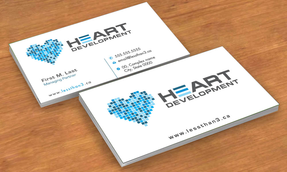 Business Card Design by Sbss for Heart Development | Design #1912412