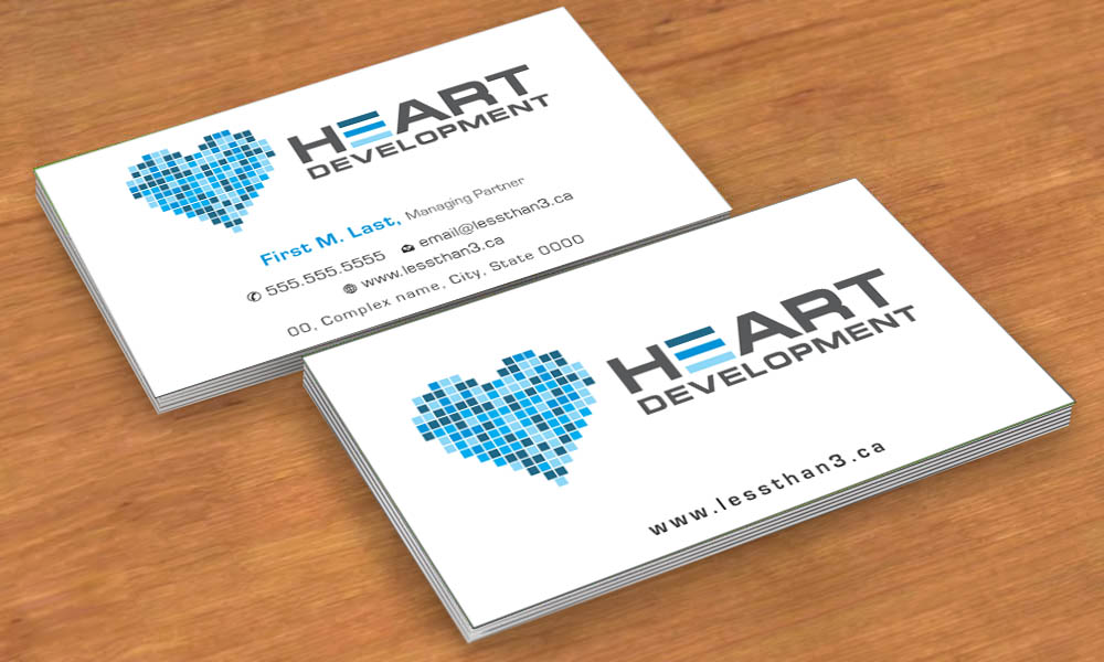 Business Card Design by Sbss for Heart Development | Design #1912414