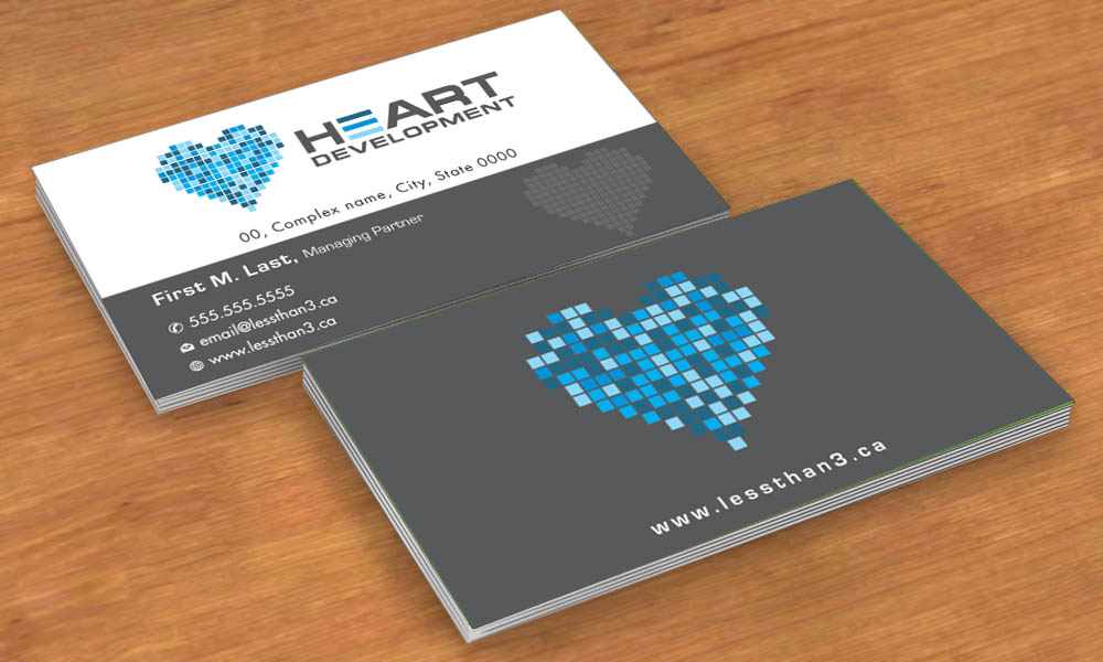 Business Card Design by Sbss for Heart Development | Design #1912417